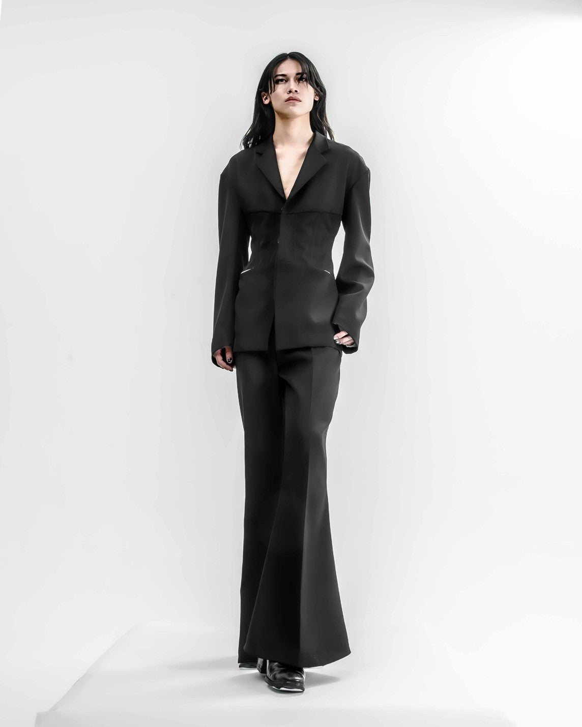 Three-Dimensional Flare Slacks