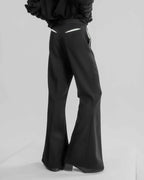 Three-Dimensional Flare Slacks