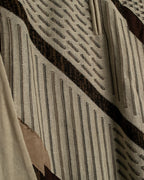 Diagonal Dotted Line Design Knit Shirt