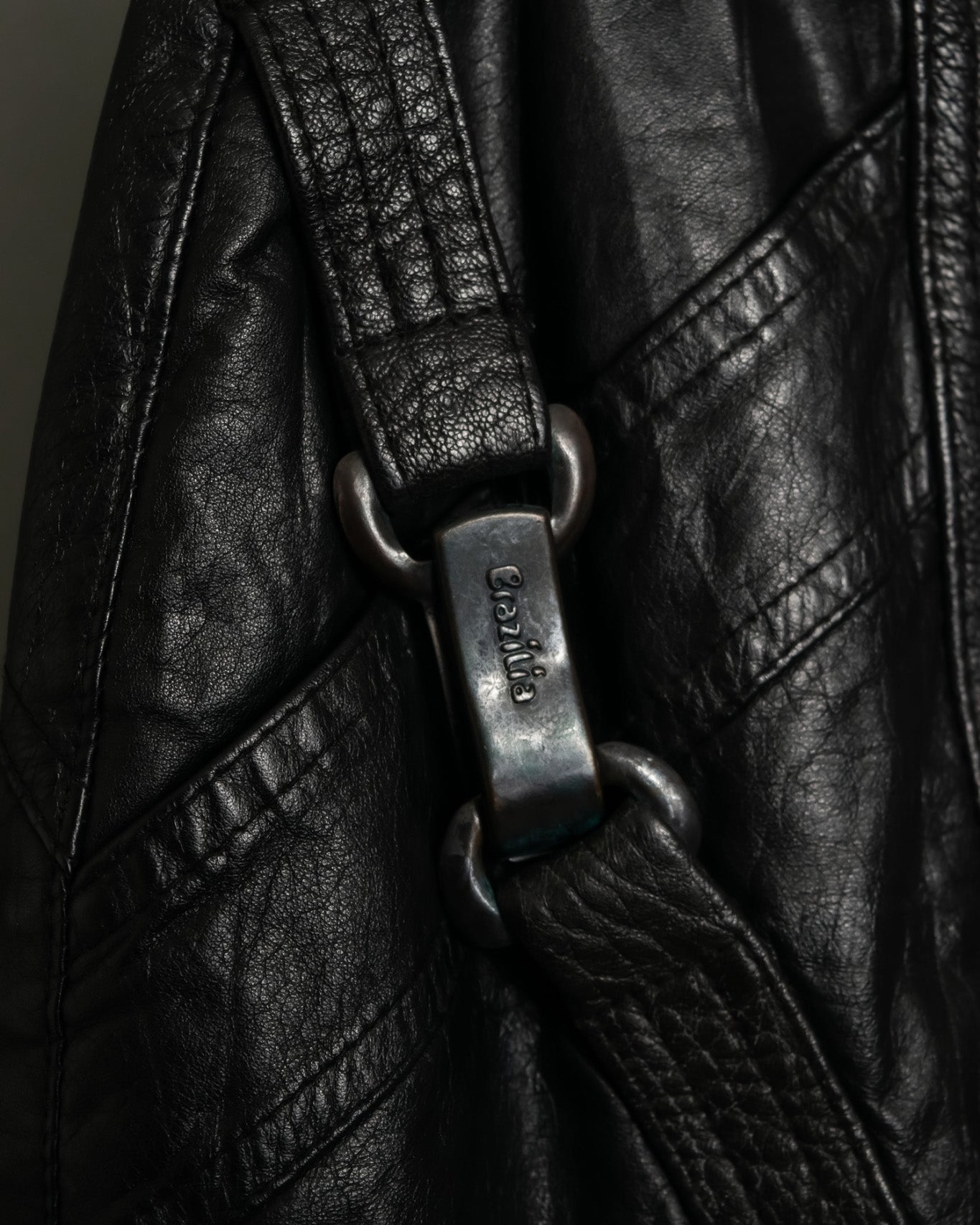 Artistic High Design Vintage Leather Skirt