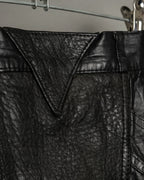 Artistic High Design Vintage Leather Skirt