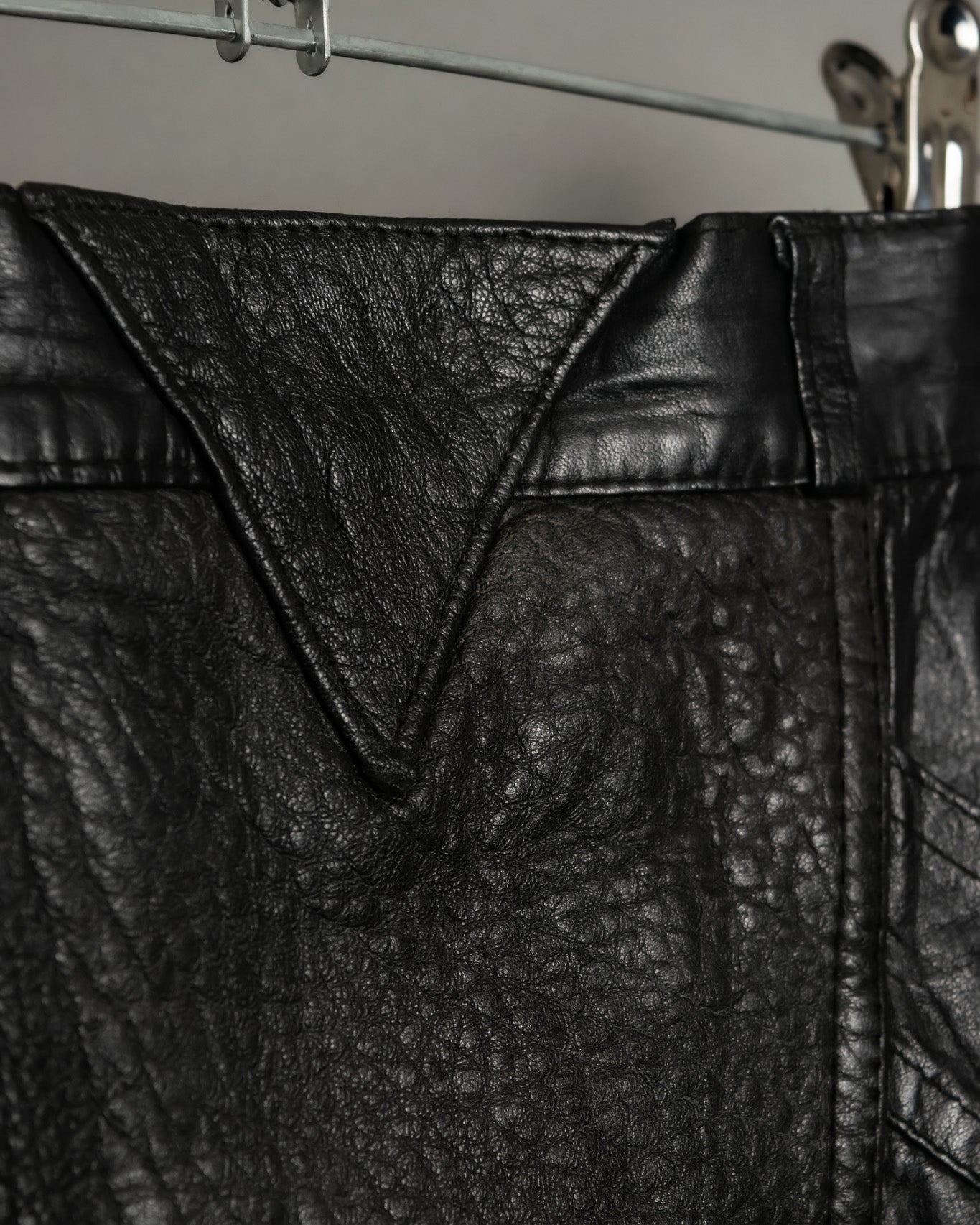 Artistic High Design Vintage Leather Skirt