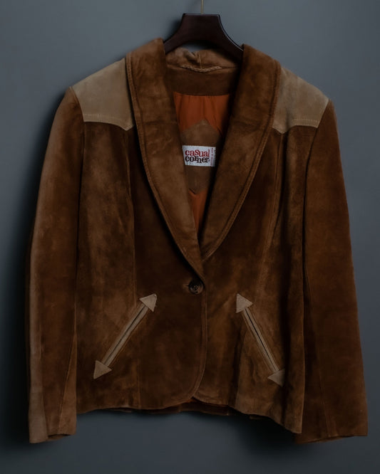 70s Suede Western Short Spring Jacket