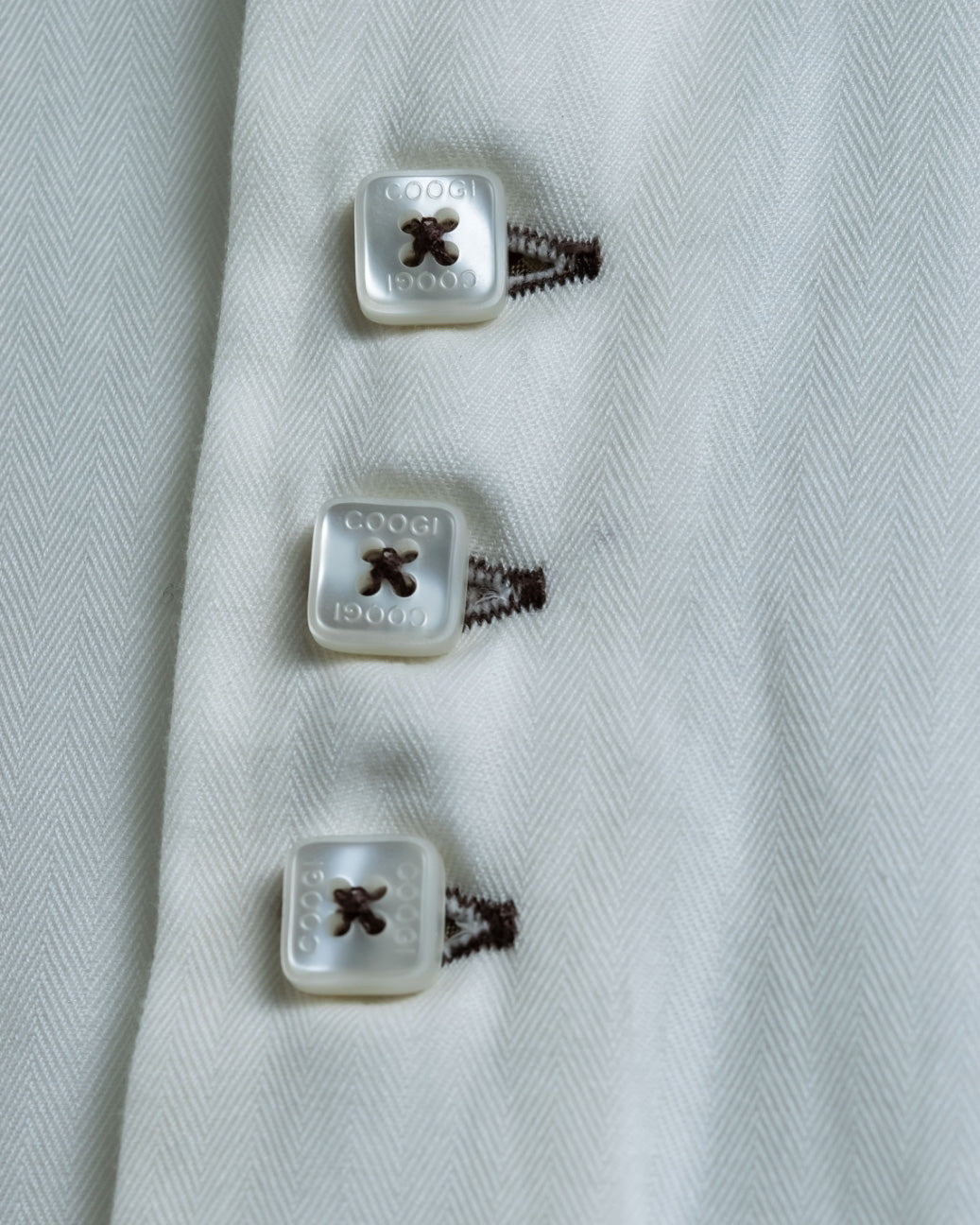 "COOGI" 3 Button Design 5XL Over White Shirt