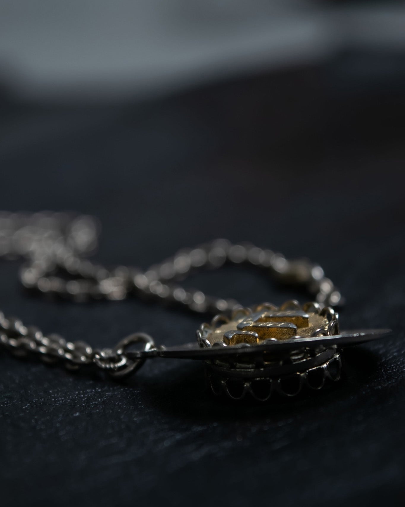 Jagged Gold Combination Necklace