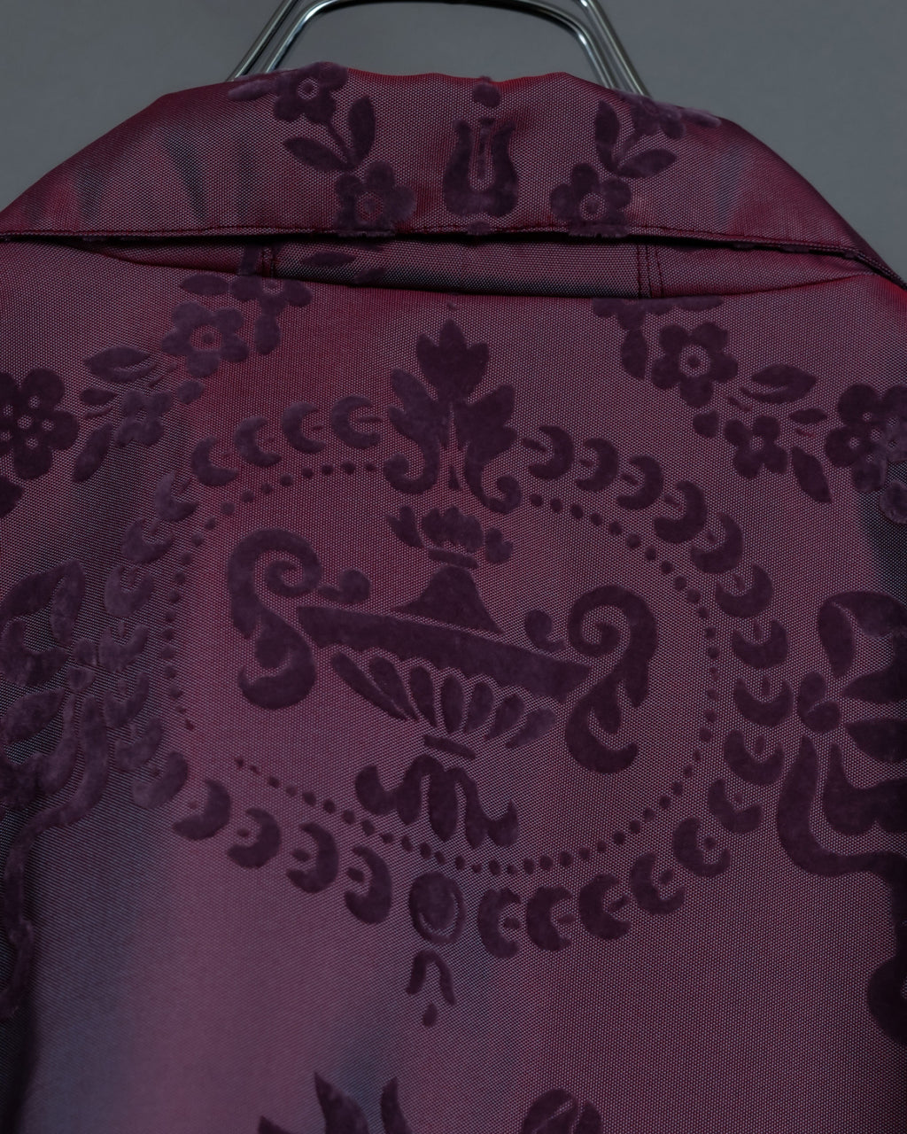 Pale Purple Floral Shirt Jacket