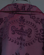 Pale Purple Floral Shirt Jacket