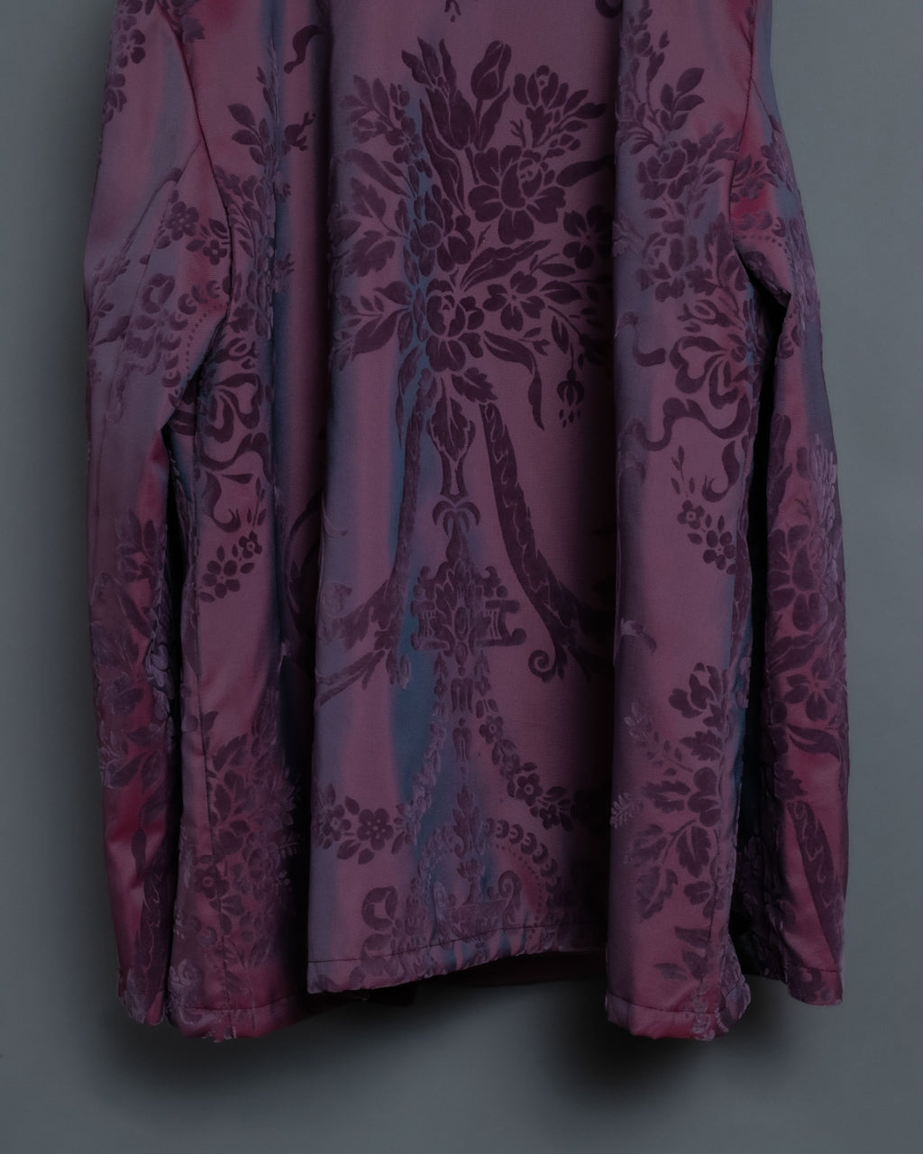 Pale Purple Floral Shirt Jacket