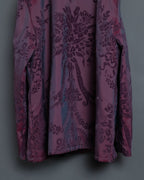 Pale Purple Floral Shirt Jacket