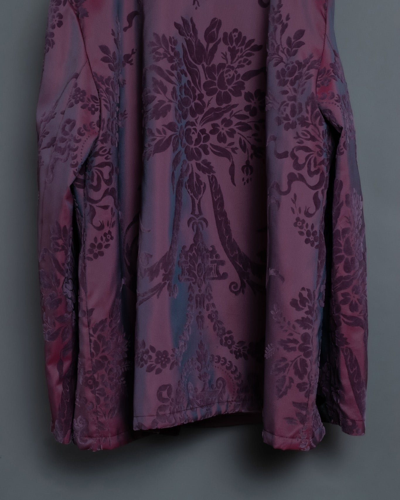 Pale Purple Floral Shirt Jacket