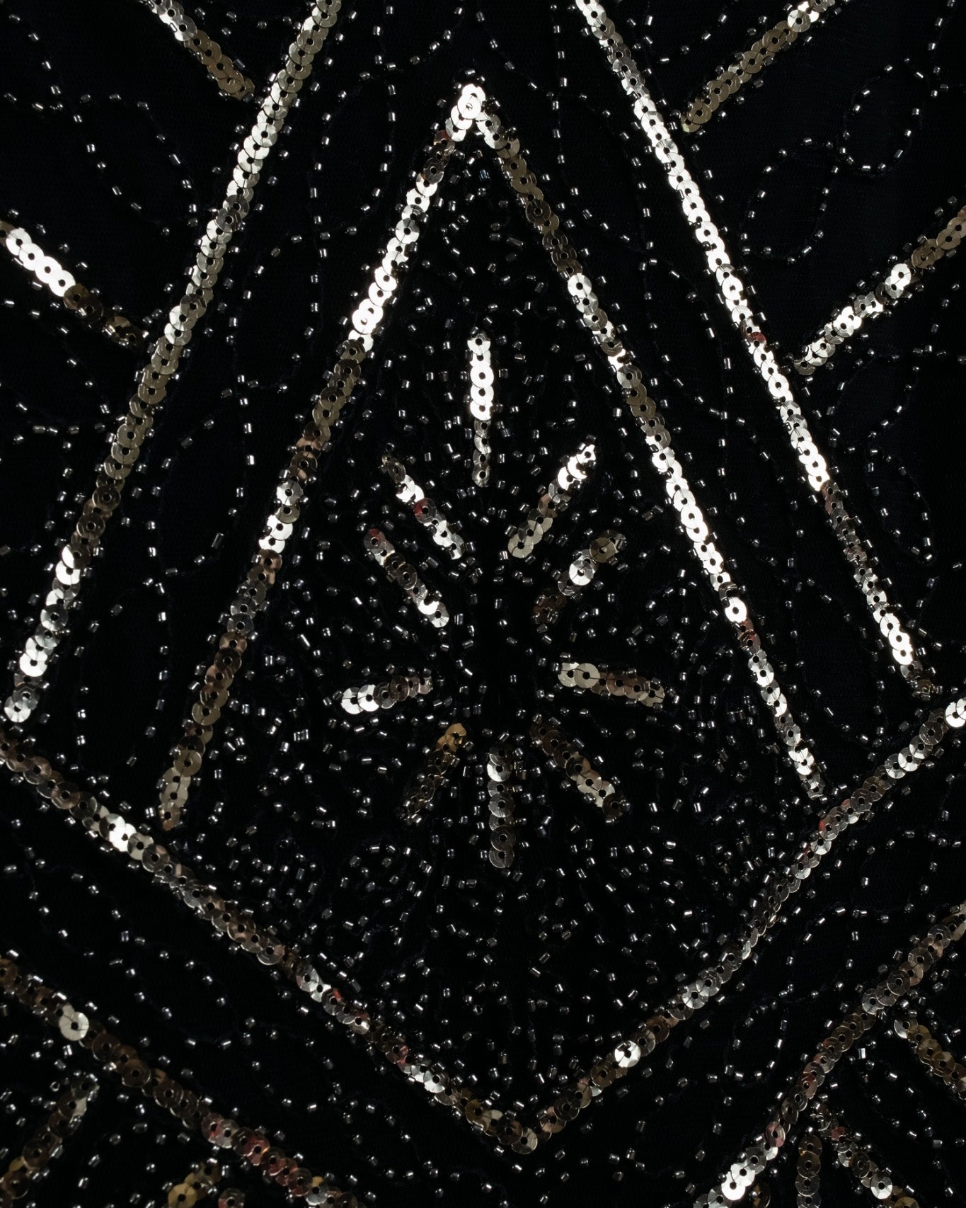 Sequin Fringe Long Tank Top