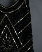 Sequin Fringe Long Tank Top