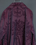 Pale Purple Floral Shirt Jacket