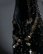 Sequin Fringe Long Tank Top