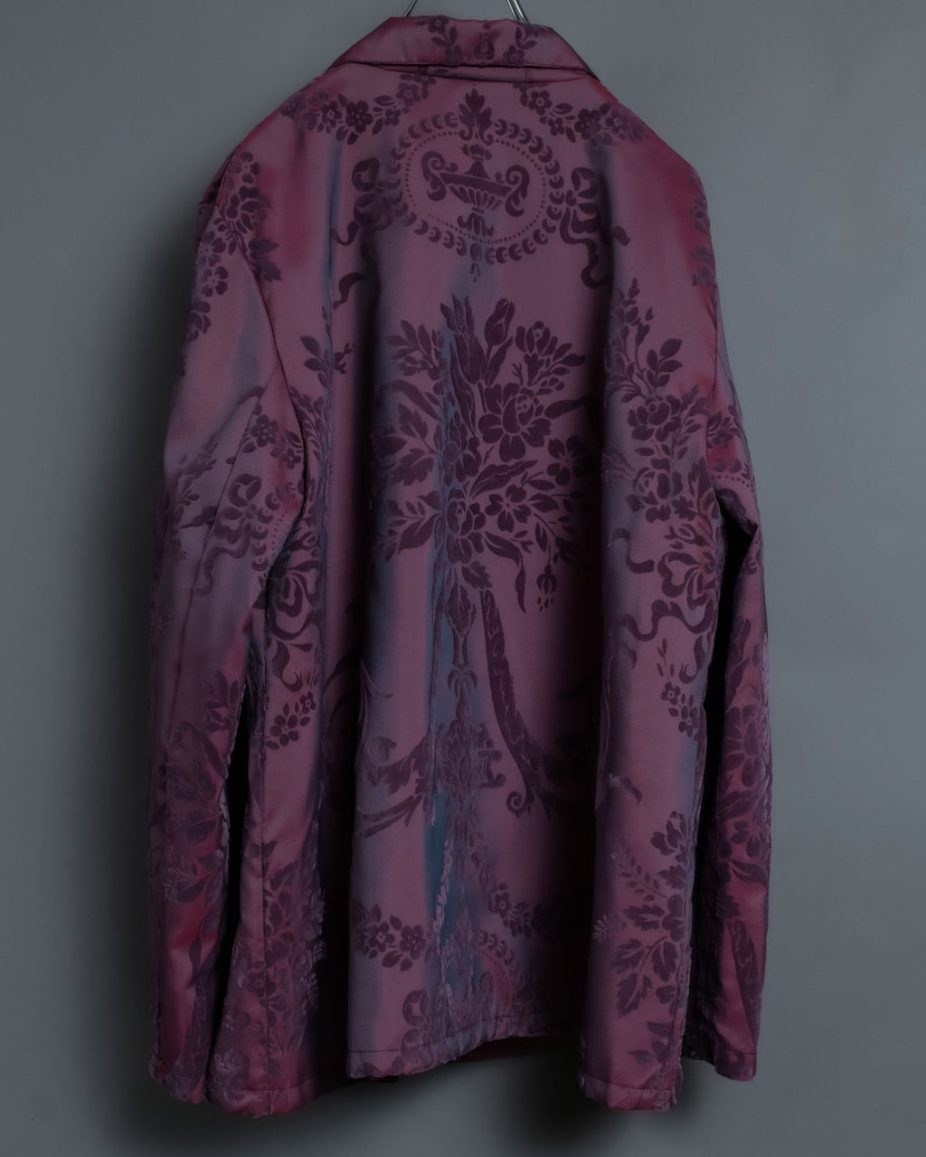 Pale Purple Floral Shirt Jacket