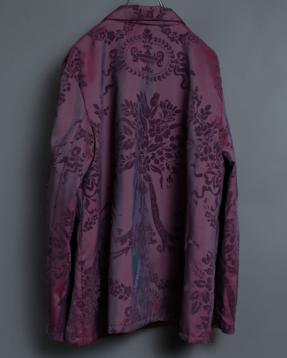 Pale Purple Floral Shirt Jacket