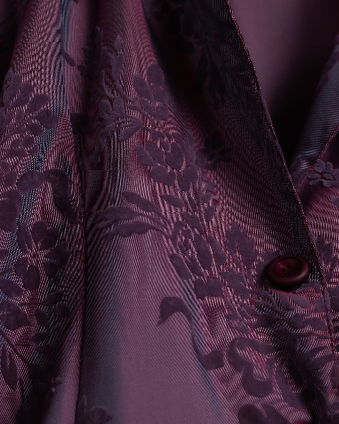 Pale Purple Floral Shirt Jacket