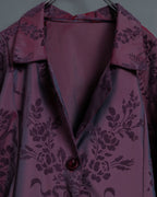 Pale Purple Floral Shirt Jacket