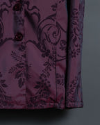 Pale Purple Floral Shirt Jacket