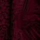 Crimson Dlower Lace Dress