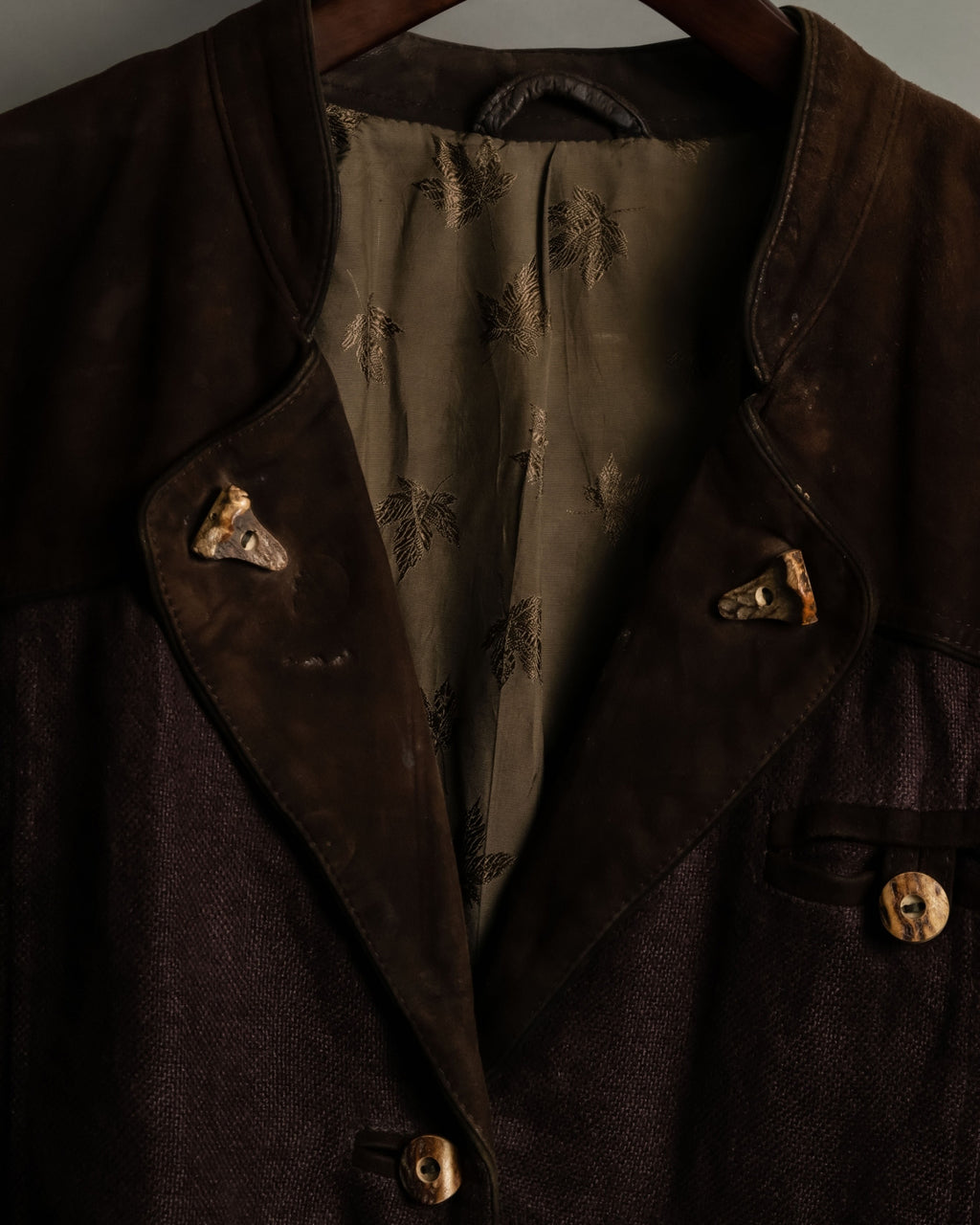 Vintage Suede Cutout Tyrolean Jacket