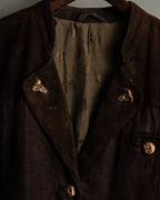 Vintage Suede Cutout Tyrolean Jacket