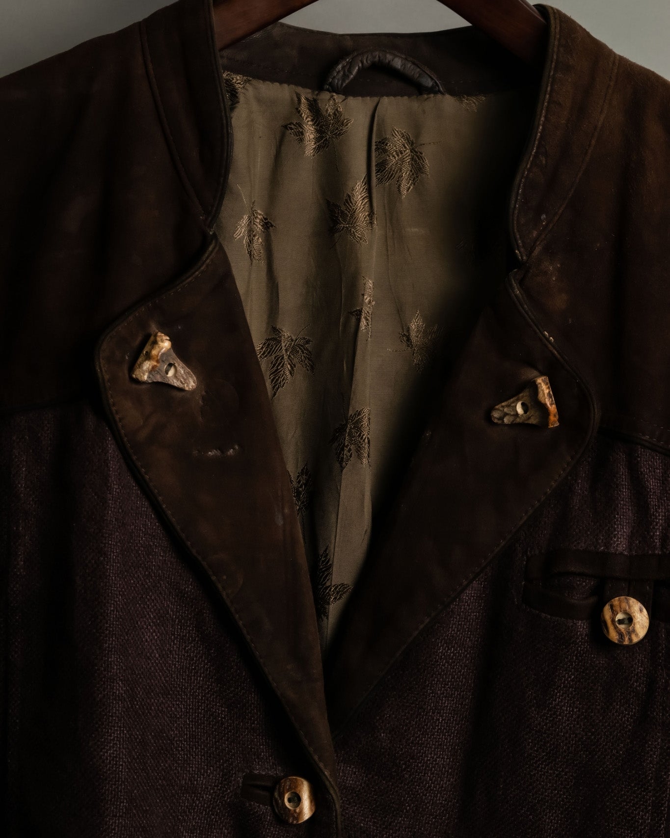 Vintage Suede Cutout Tyrolean Jacket