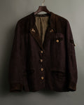 Vintage Suede Cutout Tyrolean Jacket