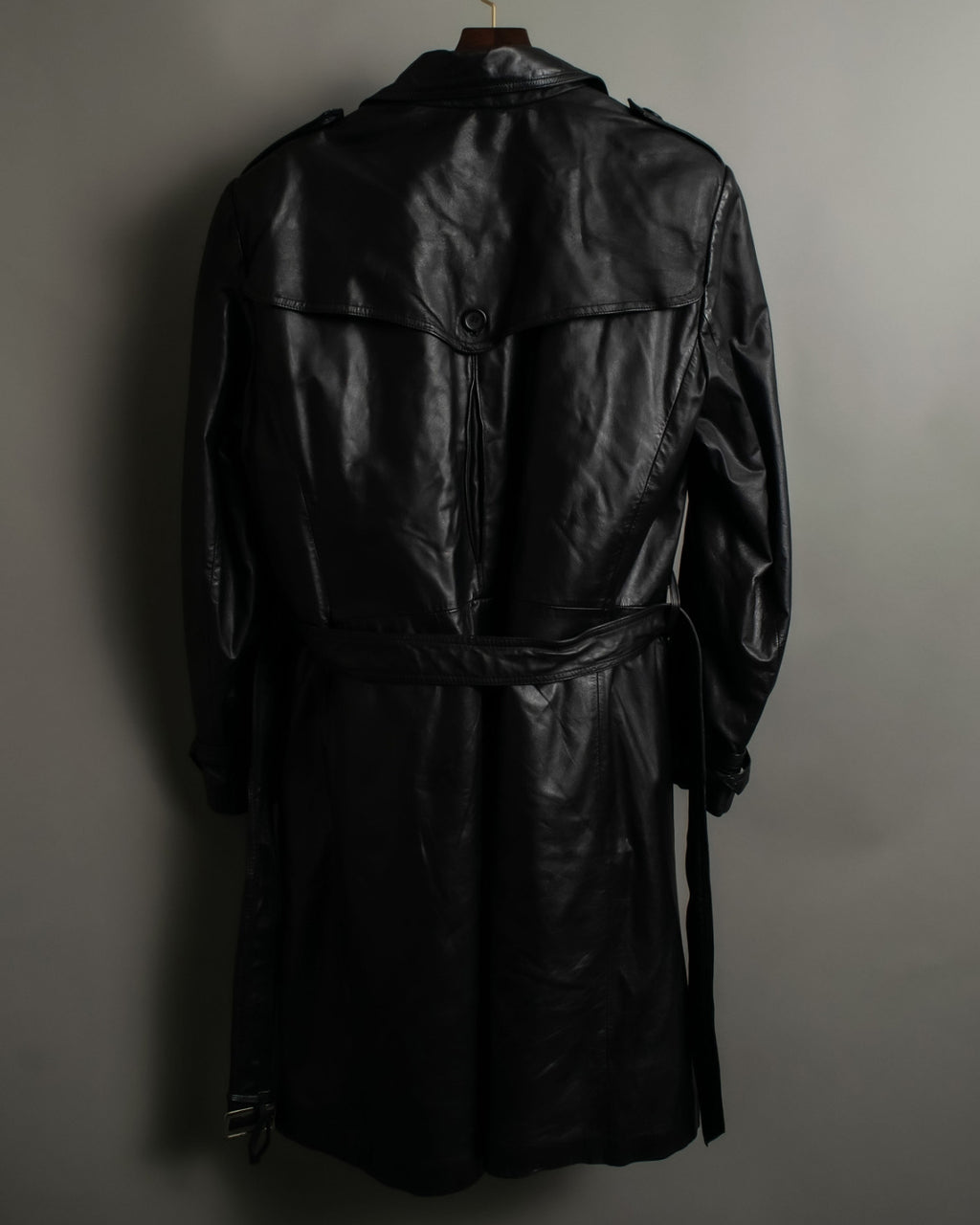 Vintage Leather Trench Coat