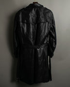 Vintage Leather Trench Coat
