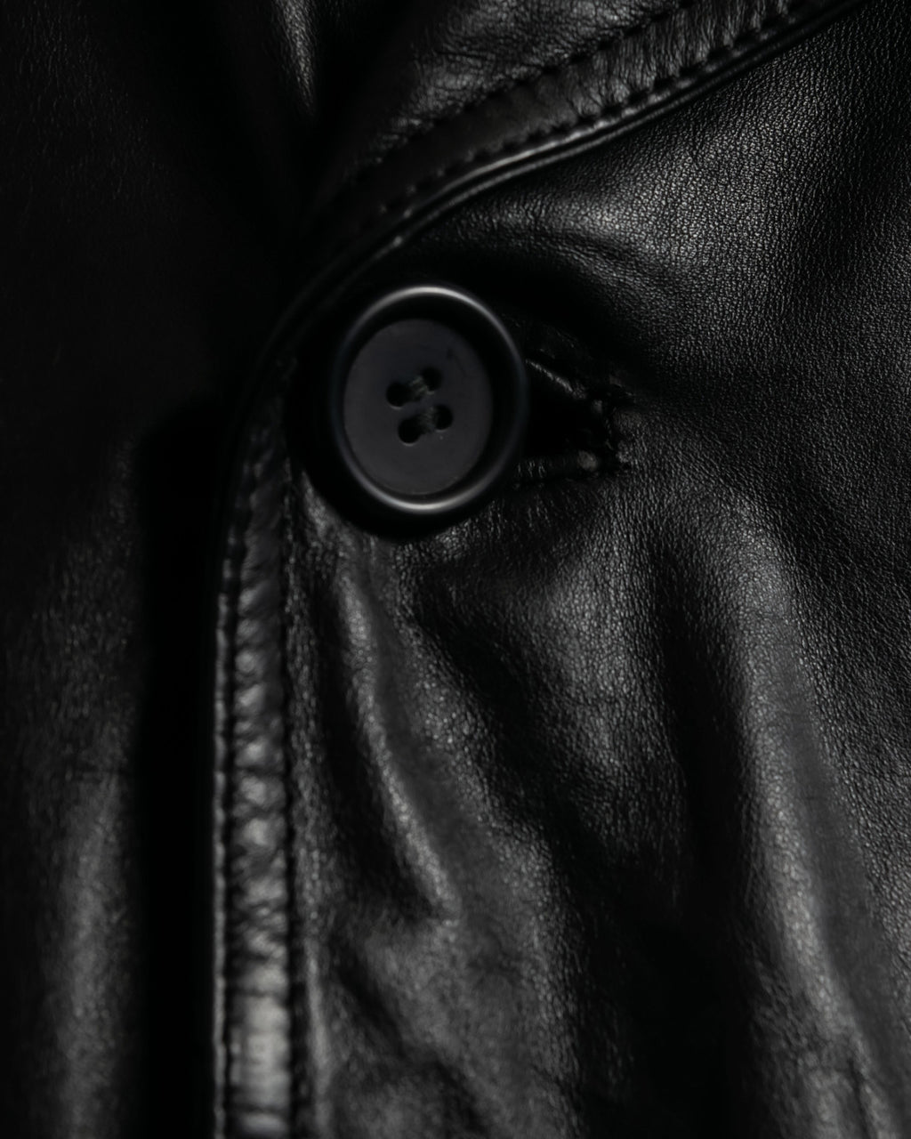 Vintage Leather Trench Coat