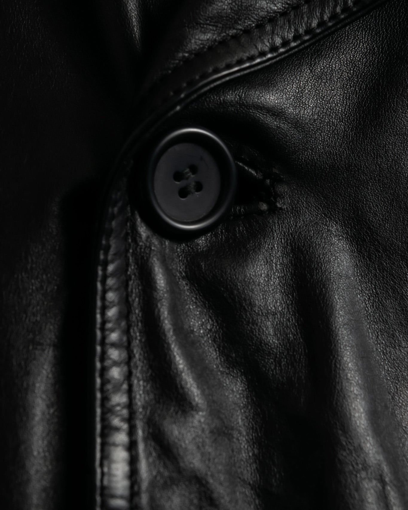 Vintage Leather Trench Coat