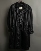 Vintage Leather Trench Coat