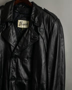 Vintage Leather Trench Coat
