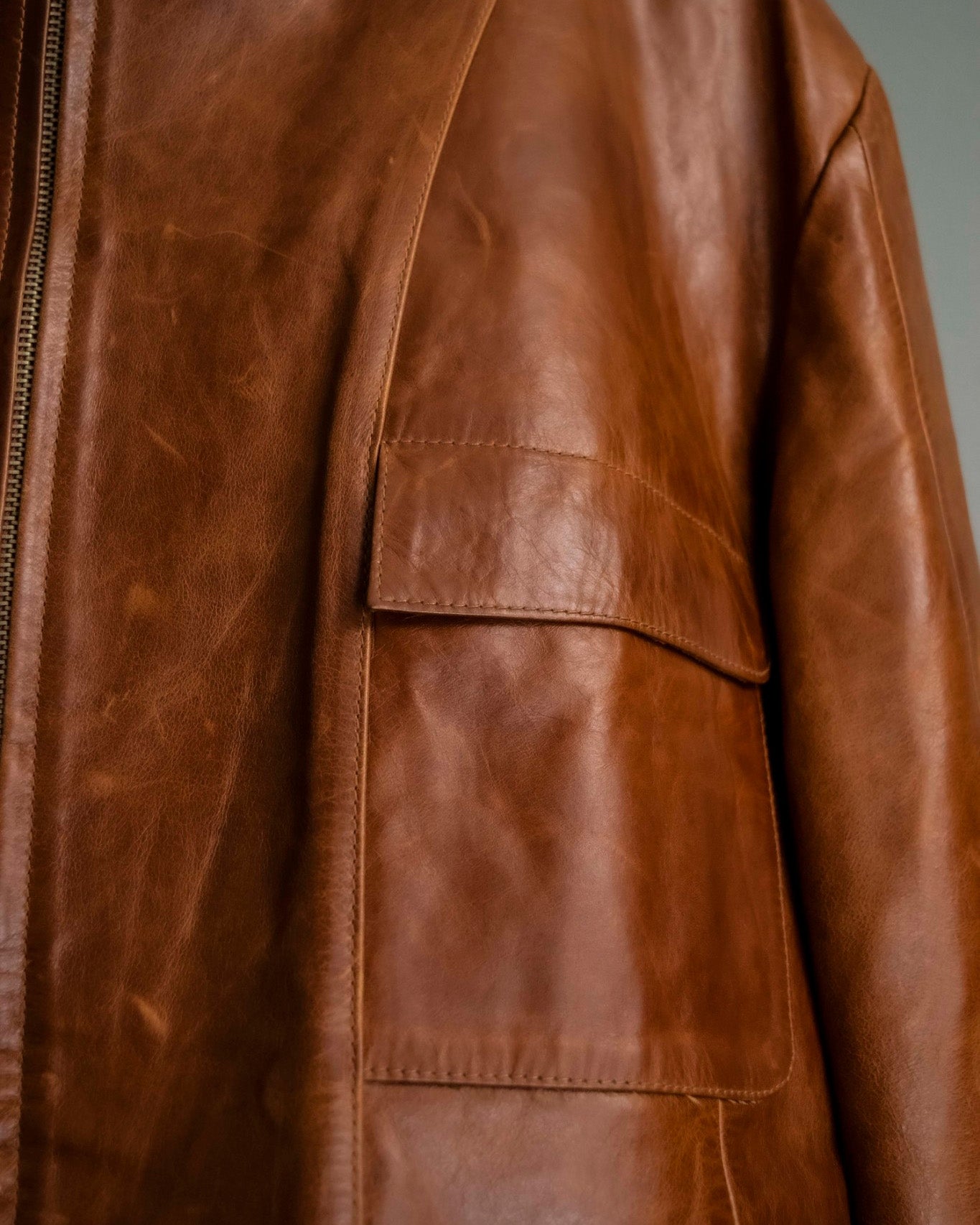 "MOOD SPECIAL" Beautiful Leather Pattern Jacket