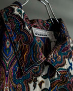 Bicolor Beautiful Paisley Pattern Shirt