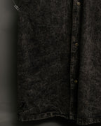 Super Long Deformed Denim Coat