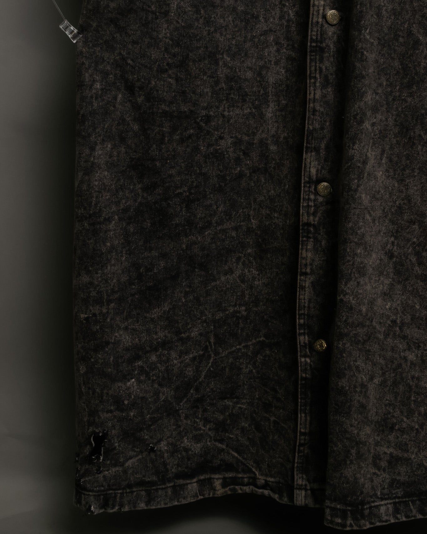 Super Long Deformed Denim Coat