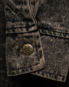 Super Long Deformed Denim Coat