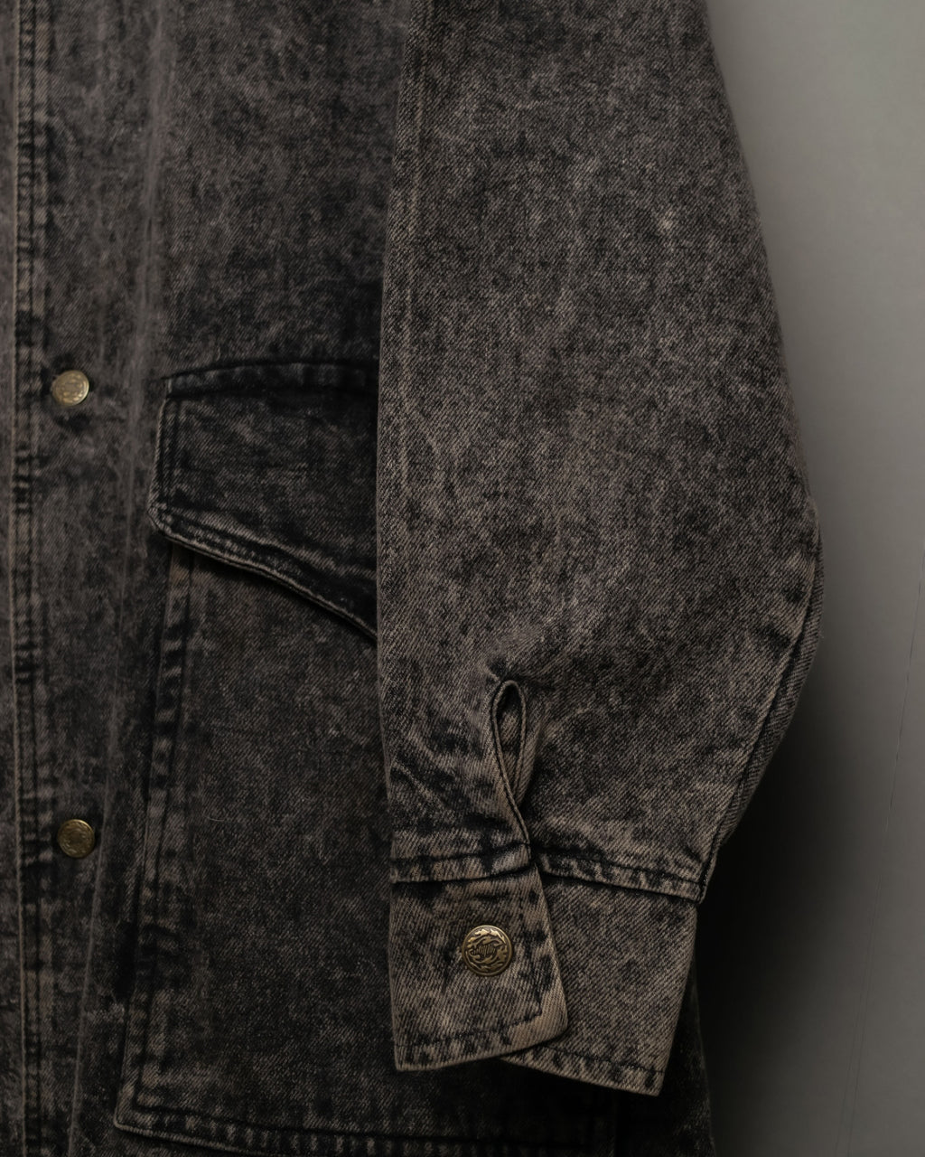 Super Long Deformed Denim Coat