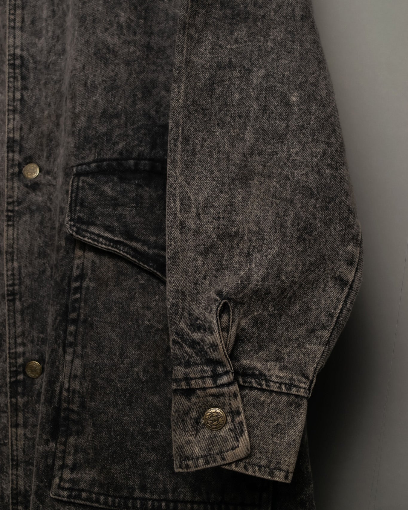 Super Long Deformed Denim Coat