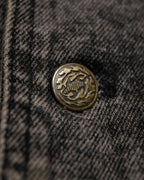 Super Long Deformed Denim Coat