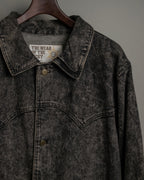 Super Long Deformed Denim Coat