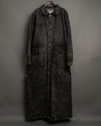 Super Long Deformed Denim Coat