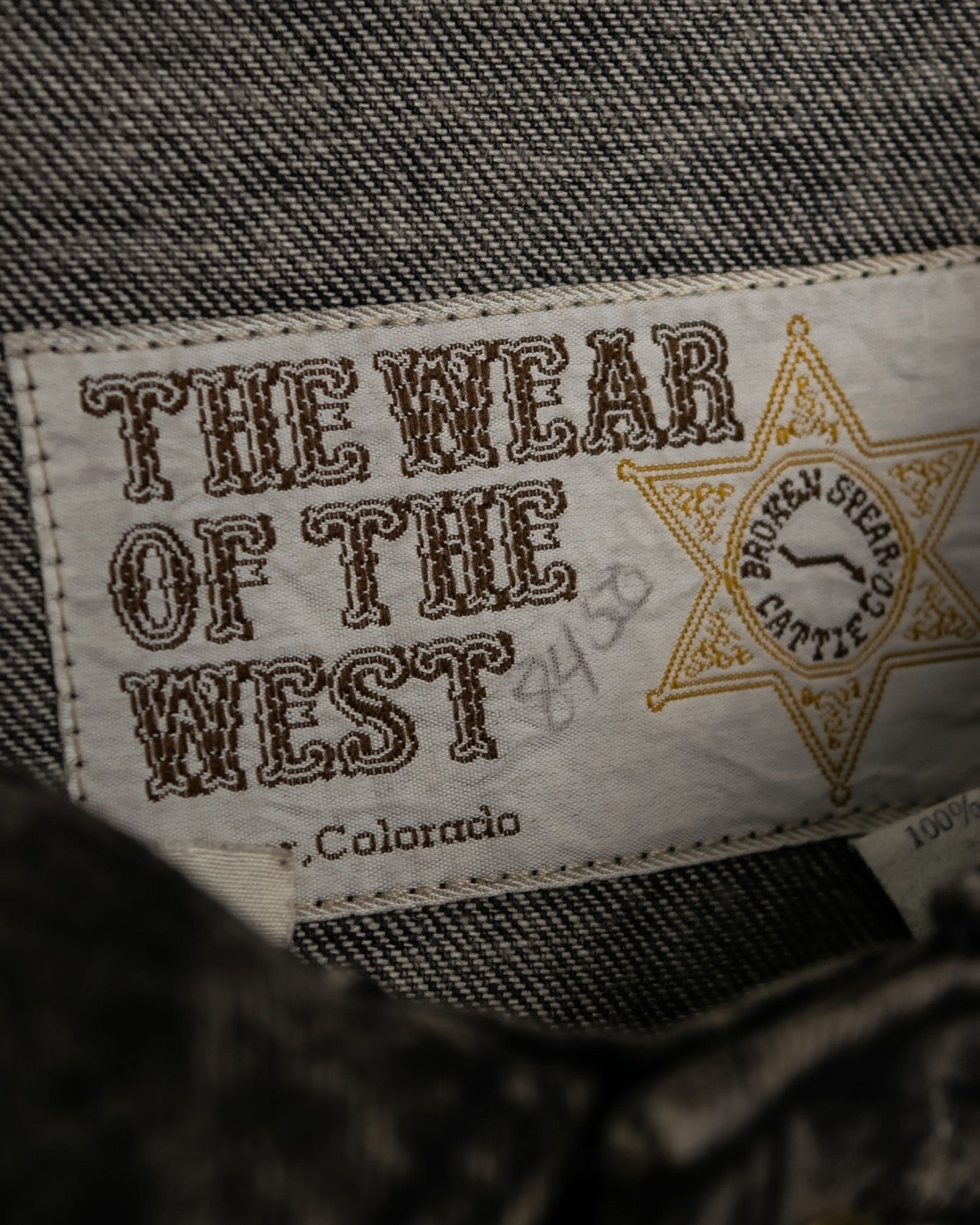 Super Long Deformed Denim Coat