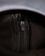 Vintage Beautiful Gathered Design Fur Sleeve Dress