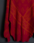 "MOOD SPECIAL" Beautiful Silhouette Unique Pattern New Wool Knit