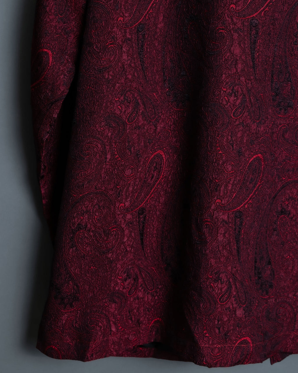 Glossy Paisley Zip Up Spring Jacket