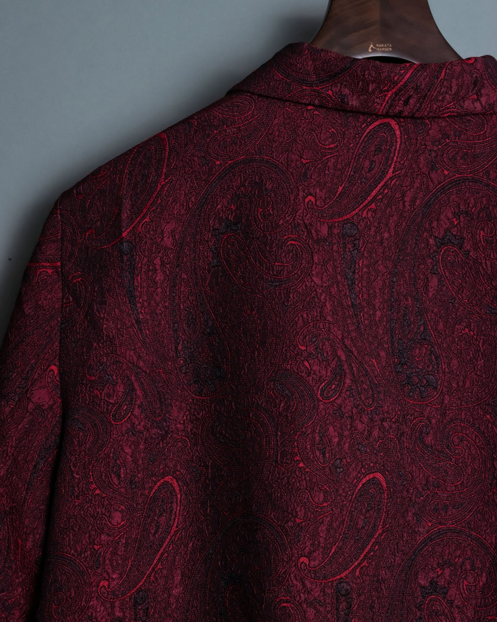 Glossy Paisley Zip Up Spring Jacket