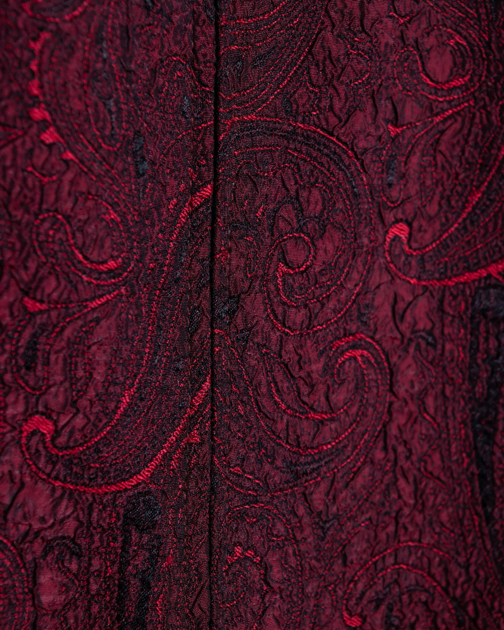 Glossy Paisley Zip Up Spring Jacket